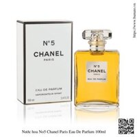 Nước hoa No5 Chanel Paris Eau De Parfum 100ml