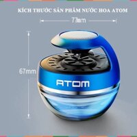 Nước Hoa Nội Thất Ô Tô Cao Cấp Atom Đặt Taplo Cánh Quạt Xoay Bằng Năng Lượng Mặt Trời