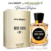 Nước hoa nữ cao cấp Le's SMART MISS COCO N7 50ml (hương tương tự Good Girl)