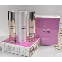 Nước hoa Nữ Chanel Chance Eau Tendre EDT/ Chance hồng 3 ống x 20ml/ ống - Ống bỏ túi cực tiện lợi