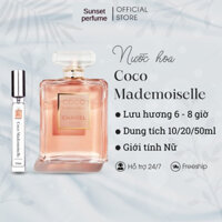 Nước Hoa Nữ Coco Mademoiselle Chính Hãng, Nước Hoa Chiết Thanh Lịch Sunset Perfume Chiết 10ml