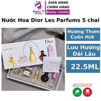 Nước hoa nữ Dior Les Parfums bộ 5 chai Chính Hãng thơm lâu mini lưu hương lâu phai thơm dịu nhẹ cuốn hút Ngọc Ý Cosmetic