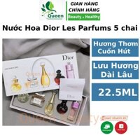 Nước hoa nữ Dior Les Parfums bộ 5 chai Chính Hãng thơm lâu mini lưu hương lâu phai thơm dịu nhẹ cuốn hút Queen Beauty