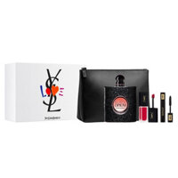 Nước hoa nữ Gift Set Yves Saint Laurent Black Opium EDP 4pcs ( Nước hoa 90ML + Son YSL 206 + Mascara YSL + Túi YSL )