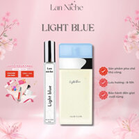 Nước Hoa Nữ Light Blue, Nước Hoa Lưu Hương Lan Niche 10ml Hương Bưởi Thơm Mát Trẻ Trung Hiện Đại Tươi Mát