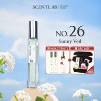 Nước hoa nữ mùa hè No.26 Sunny Veil SCENTLAB tươi mát, trẻ trung tinh dầu thơm Châu Âu lưu hương 8h