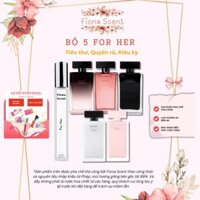 Nước Hoa Nữ Narciso For Her FIONA SCENT 10ml Trắng Đen Hồng Đỏ
