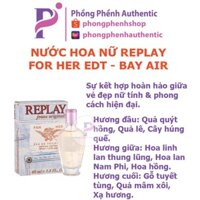 NƯỚC HOA NỮ REPLAY JEANS ORIGINAL FOR HER EAU DE TOILETTE 40ML - PHỒNG PHỀNH AUTHENTIC - BAY AIR