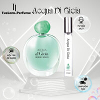 Nước hoa nữGiorgio Armani Acqua di Gioia (Giò Xanh )hương thơm nữ tính , mát mẻ , cuốn hút chiết 10ml -  perfume