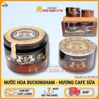 Nước hoa ô tô cao cấp BUCKINGHAM Hàn Quốc hương Cafe sữa, hộp 2 lọ