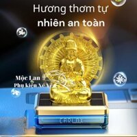 Nước hoa ô tô CARLAX kiêm tượng phật Quan Thế Âm nghìn tay xoay 360 độ bằng năng lượng mặt trời ĐỒ CHƠI Ô TÔ AUTO CAR