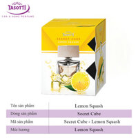 Nước Hoa Ô Tô Chai Xịt Nắp Gỗ TASOTTI SECRET CUBE Khử Mùi Xe Hơi Hương Thơm Tự Nhiên - Lemon squash