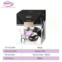 Nước Hoa Ô Tô Chai Xịt Nắp Gỗ TASOTTI SECRET CUBE Khử Mùi Xe Hơi Hương Thơm Tự Nhiên - Black