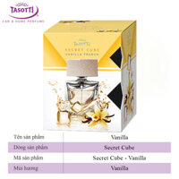 Nước Hoa Ô Tô Chai Xịt Nắp Gỗ TASOTTI SECRET CUBE Khử Mùi Xe Hơi Hương Thơm Tự Nhiên - Vanilla