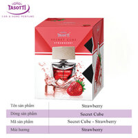 Nước Hoa Ô Tô Chai Xịt Nắp Gỗ TASOTTI SECRET CUBE Khử Mùi Xe Hơi Hương Thơm Tự Nhiên - Strawberry