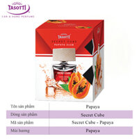 Nước Hoa Ô Tô Chai Xịt Nắp Gỗ TASOTTI SECRET CUBE Khử Mùi Xe Hơi Hương Thơm Tự Nhiên - Papaya