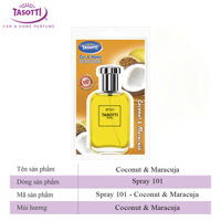 Nước Hoa Ô Tô Dạng Xịt TASOTTI SPRAY NO 101 Nhập Khẩu Cao Cấp Từ Châu Âu, Nhiều Mùi Hương  50ml - Coconut maracuja