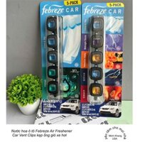Nước hoa ô tô Febreze Air Freshener Car Vent Clips kẹp ống gió xe hơi [Hàng Mỹ]