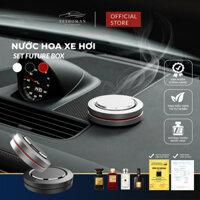 Nước hoa ôtô để Tablo, Future Box - Hộp kim loại thơm xe , nhiều lựa chọn mùi nước hoa Niche cao cấp [XETHOM]