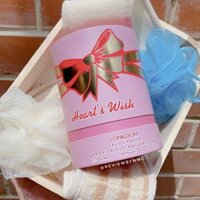 Nước hoa Thiết Kế hộp quà Lonkoom Heart Wish Nơ Vàng & Hồng Siêu Sang