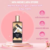 Nước hoa unisex 𝗠𝗲𝗺𝗼 𝗣𝗮𝗿𝗶𝘀 Tiger's Nest EDP chai 10ml Apa Store