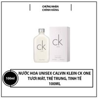 Nước hoa Unisex Calvin Klein CK One tươi mát, trẻ trung, tinh tế - 100ml