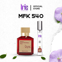 Nước Hoa Unisex hương MFK Baccarat Rouge 540 Sang trọng, Tinh tế, Cuốn hút ưu hương lâu  chai chiết 10ml - Iris Perfume