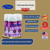 Nước hoa xịt thơm phòng Auramax 300ml (Bộ 3 chai)