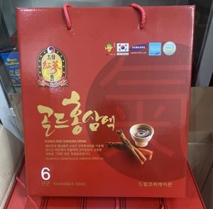 Nước hồng sâm 6 năm Korea Red Ginseng Drink Sobek chính hãng Hàn Quốc
