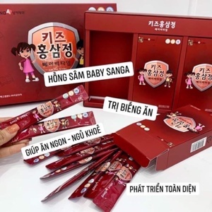 Nước hồng sâm baby sanga hàn quốc, hộp 30 gói