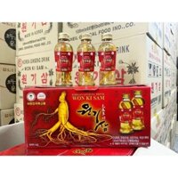 Nước hồng sâm có củ WON KI SAM KOREA GINSENG DRINK (10 Chai x 120ml)