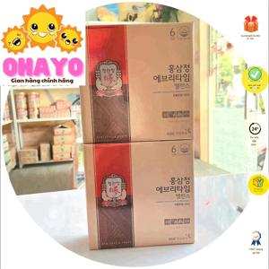 Nước hồng sâm Everytime Hậu Duệ Mặt Trời KGC hộp 30 gói x 10ml cao cấp