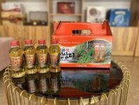 Nước hồng sâm Korean Ginseng Drink Gold hộp 10 chai có củ sâm tươi