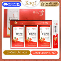 Nước hồng sâm lựu collagen Hàn Quốc Daedong 30 gói chính hãng dạng stick cho phụ nữ chống lão hóa, đẹp da, tăng cường hệ miễn dịch
