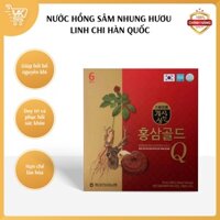 Nước hồng sâm nhung hươu linh chi Hàn Quốc Korea Red Ginseng Gold Q hộp 30 gói