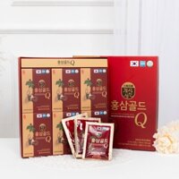 Nước Hồng sâm nhung Hươu Linh chi Hàn Quốc – Red Ginseng Gold Q - Hộp 30 gói x 50m