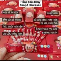 Nước hồng sâm Sanga Baby Hàn Quốc dành cho trẻ em hộp 30 gói