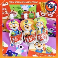 Nước Hồng Sâm Trái Cây Paldo Pororo Hộp 10 Túi x 100ml