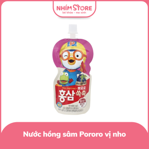 Nước hồng sâm trẻ em hiệu Pororo – túi 100ml