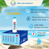 Nước ion kiềm Fujiwa 450ml, nước khoáng có ga tự nhiên bổ sung khoáng chất, hỗ trợ giấc ngủ