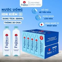 Nước ion kiềm Fujiwa Nhật Bản - thùng 20 chai 680ml, hỗ trợ tiêu hóa, ngăn ngừa lão hóa, phục hồi giúp da trắng sáng