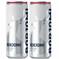 Nước khoáng Borjomi Georgia có ga đóng lon 330ml