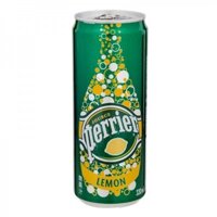 Nước khoáng có gas hương chanh vàng Perrier lon 33cl