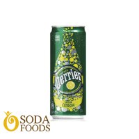Nước khoáng có gas hương chanh vàng Perrier lon 33cl
