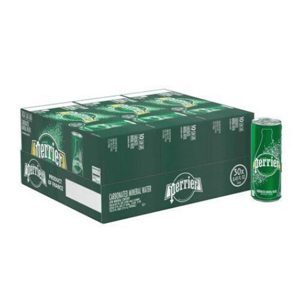 Nước khoáng có gas Perrier vị chanh xanh – lon 250ml x 24