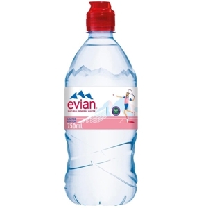 Nước khoáng đóng chai Evian chai 750ml