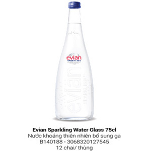 Nước khoáng đóng chai Evian chai 750ml