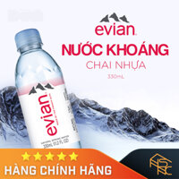 Nước khoáng Evian chai nhựa - 330 ML