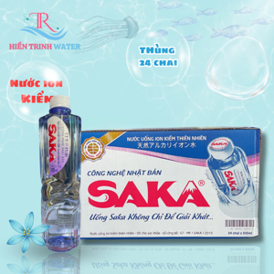 Nước khoáng i-on kiềm Saka Thùng 24 chai 555ml