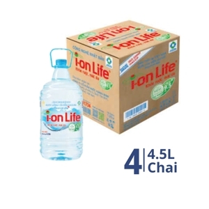 Nước khoáng I-on Life Thùng 4 chai 4.5 lít